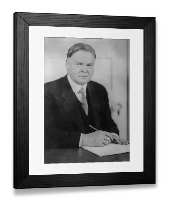 Framed Print : Herbert Hoover Framed Print : Herbert Hoover