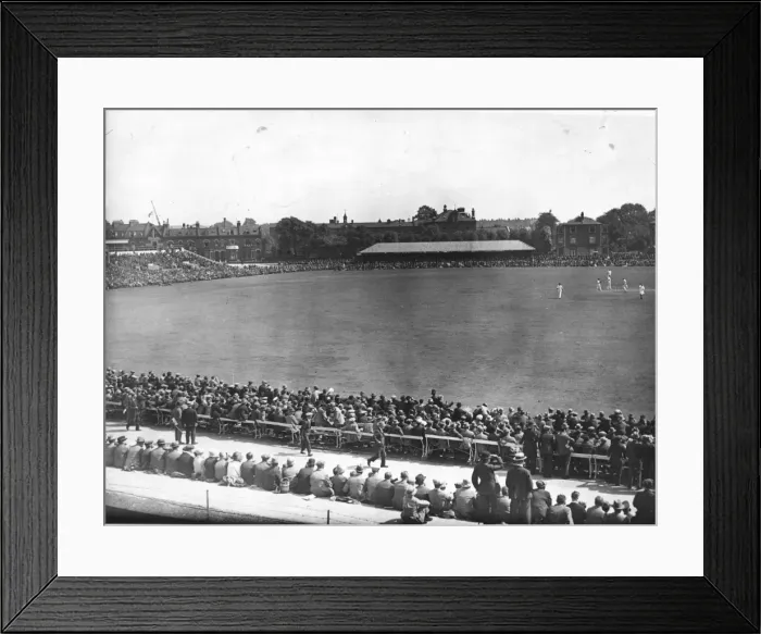 Framed Print : The Ashes. August 1926: 5th Test Match at the Oval, Kennington, London Framed Print : The Ashes. August 1926: 5th Test Match at the Oval, Kennington, London