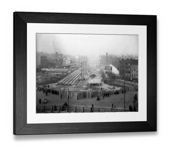 Framed Print : Kingsway Construction Framed Print : Kingsway Construction