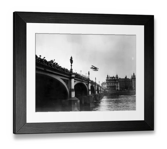Framed Print : Flying Over Bridge Framed Print : Flying Over Bridge