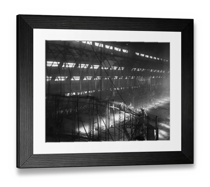 Framed Print : Zeppelin Skeleton Framed Print : Zeppelin Skeleton