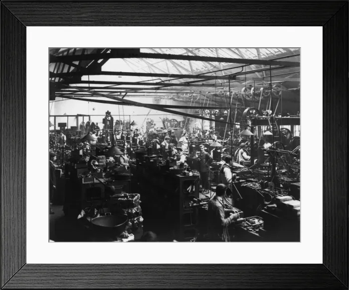Framed Print : Making Buttons
