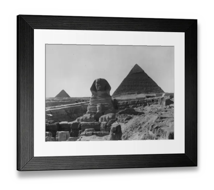Framed Print : Sphinx And Pyramids Framed Print : Sphinx And Pyramids