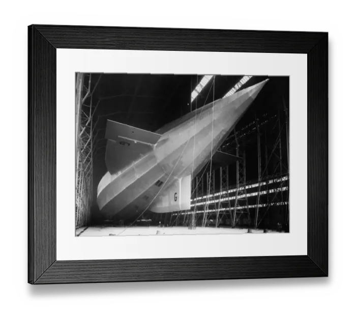 Framed Print : R-100 Airship First Public View Framed Print : R-100 Airship First Public View