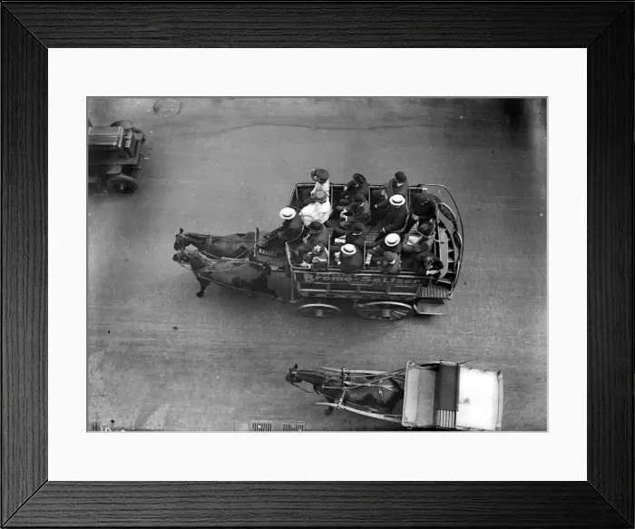 Framed Print : Horse-Drawn Bus Framed Print : Horse-Drawn Bus