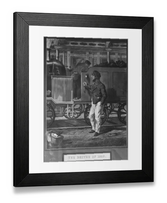Framed Print : Train Driver Framed Print : Train Driver