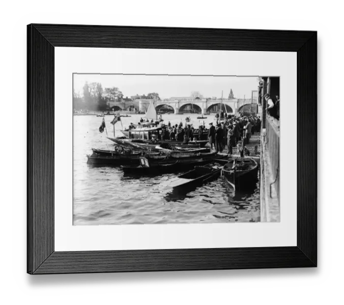 Framed Print : Boats On River Framed Print : Boats On River