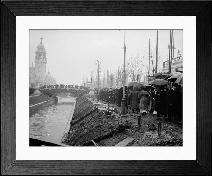 Framed Print : Exhibition Crowds Framed Print : Exhibition Crowds