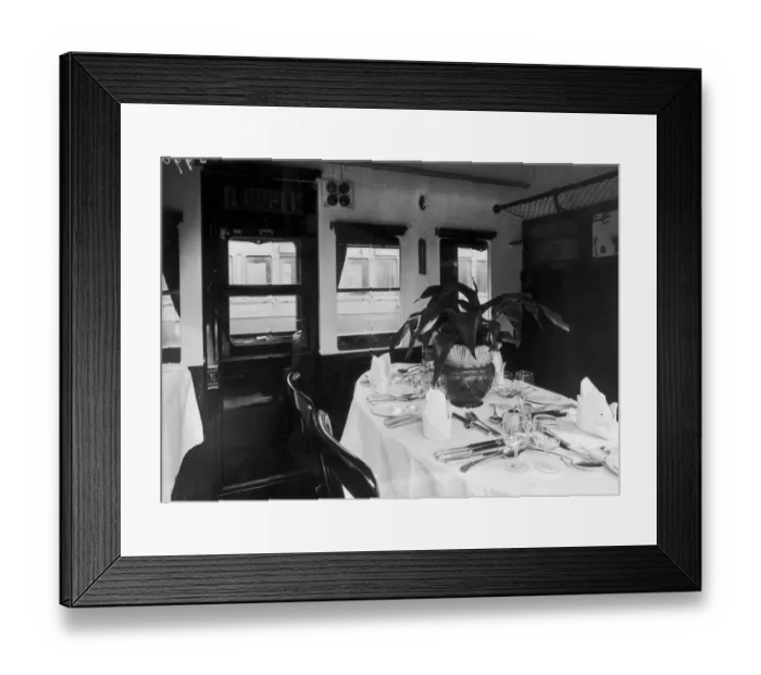 Framed Print : Dining Car Framed Print : Dining Car