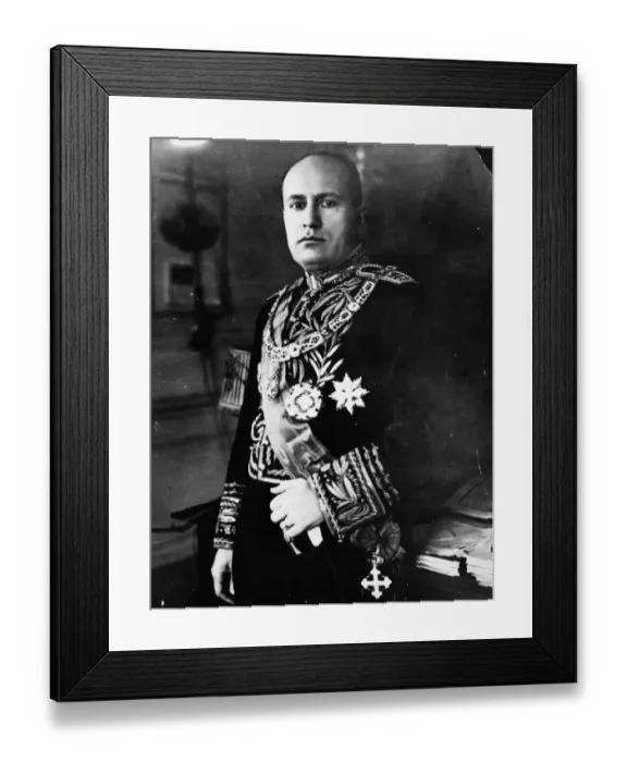 Framed Print : Benito Mussolini Framed Print : Benito Mussolini