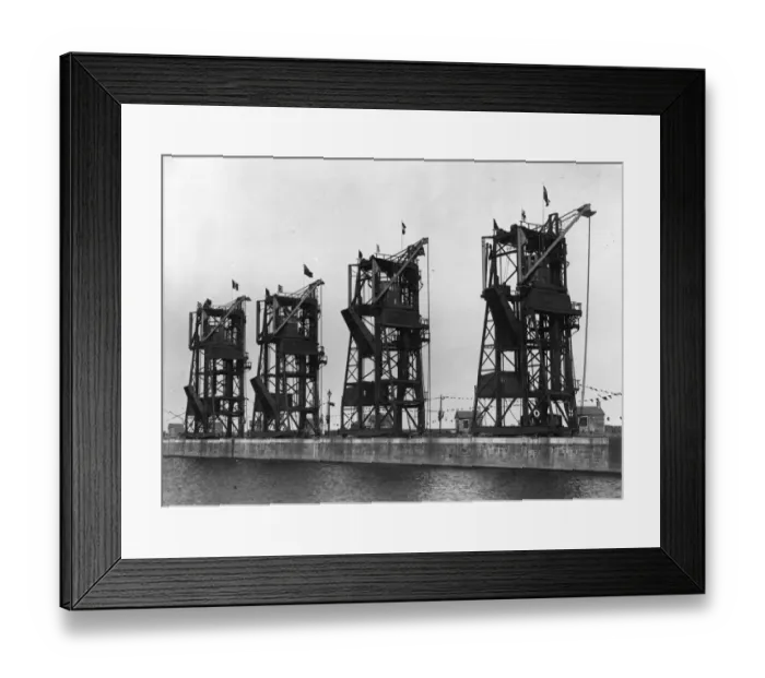 Framed Print : Dockside Cranes Framed Print : Dockside Cranes