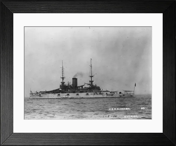 Framed Print : USS Alabama Framed Print : USS Alabama