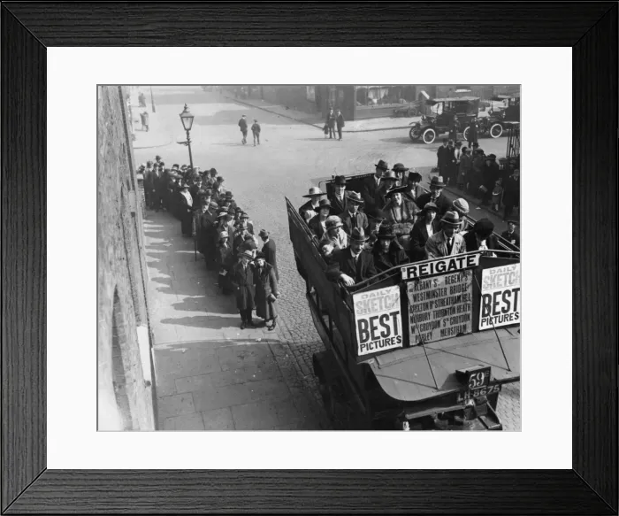 Framed Print : Bank Holiday Bus Framed Print : Bank Holiday Bus