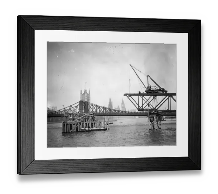 Framed Print : Bridge Construction Framed Print : Bridge Construction