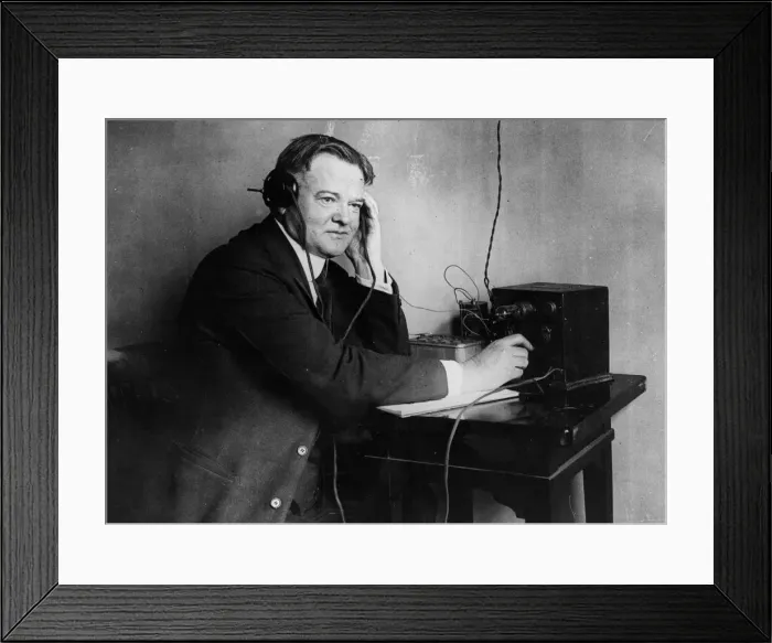 Framed Print : Hoover Tunes In Framed Print : Hoover Tunes In