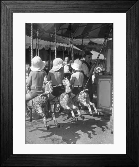 Framed Print : Bare Back Riders