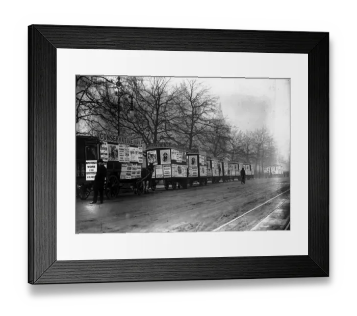 Framed Print : Conservative Vans