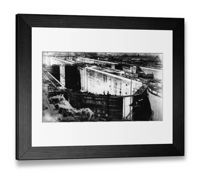 Framed Print : Panama Locks Framed Print : Panama Locks