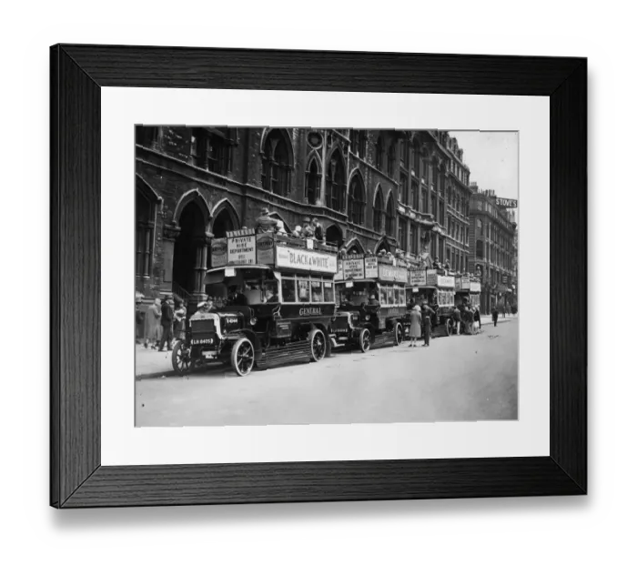 Framed Print : Tour Buses Framed Print : Tour Buses
