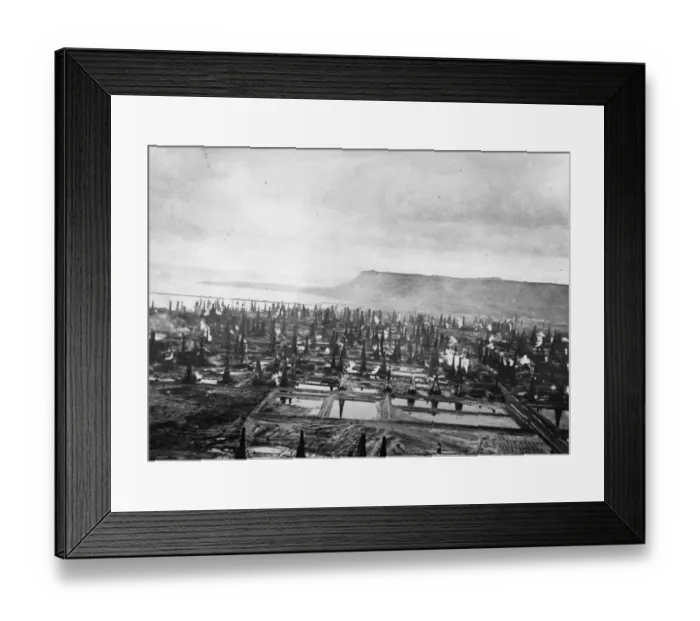 Framed Print : Oil Fields Framed Print : Oil Fields