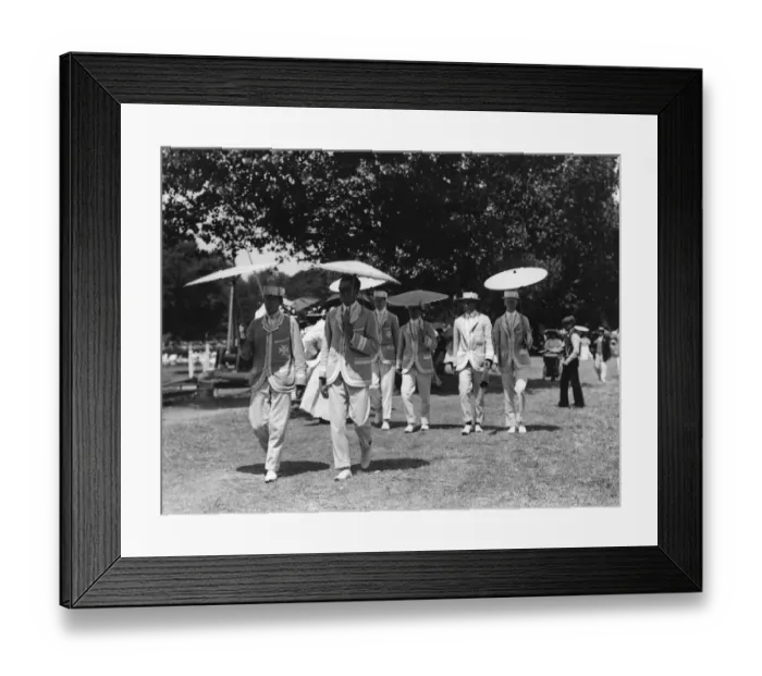 Framed Print : Henley Parasols Framed Print : Henley Parasols