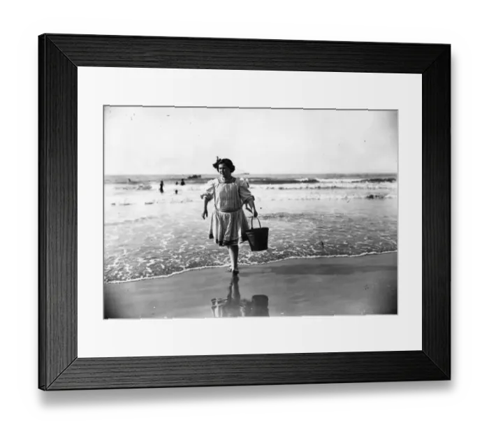 Framed Print : Bathing Hut Attendant Framed Print : Bathing Hut Attendant
