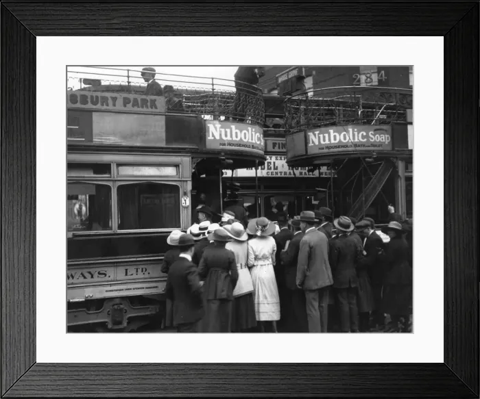 Framed Print : Crowd For Trams