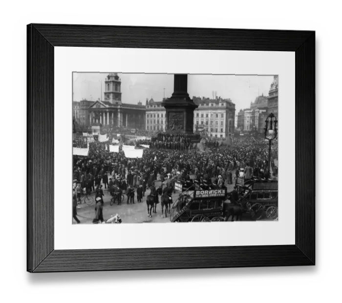 Framed Print : Hop Pickers Demo