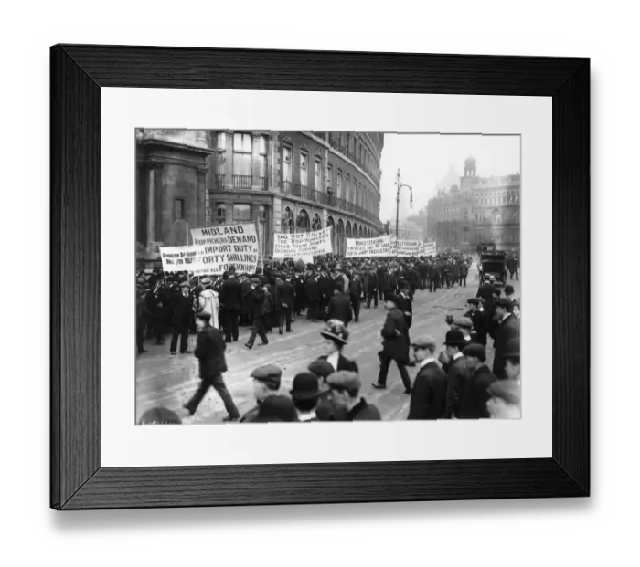Framed Print : Hop Pickers Demo Framed Print : Hop Pickers Demo