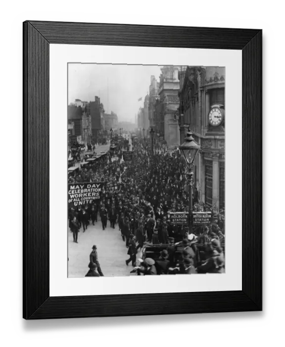 Framed Print : May Day Demo Framed Print : May Day Demo
