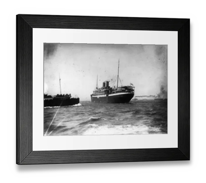 Framed Print : German Merchant Ship Framed Print : German Merchant Ship