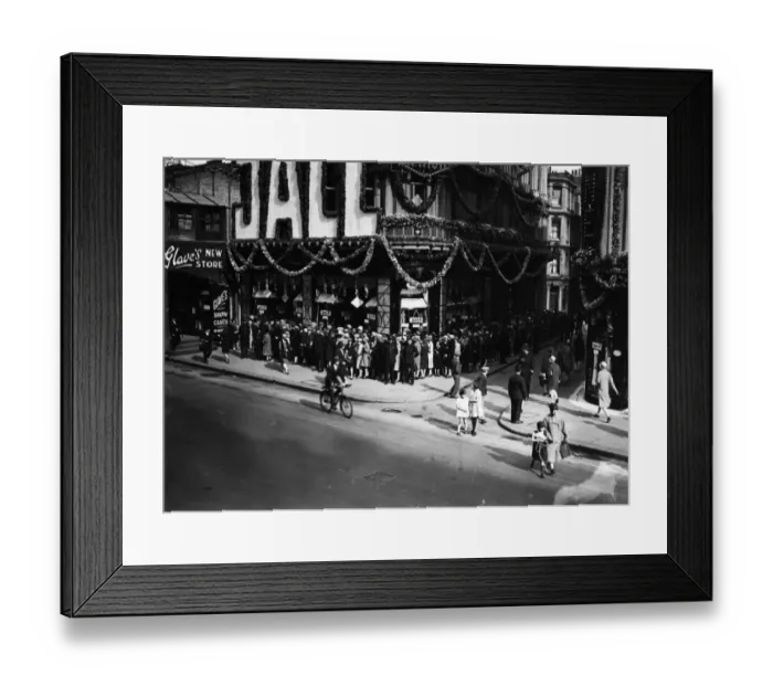 Framed Print : Queue Of Shoppers Framed Print : Queue Of Shoppers