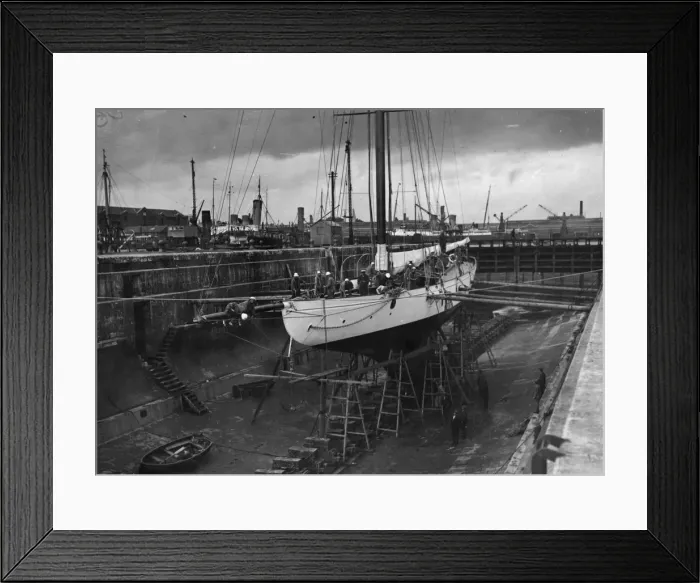 Framed Print : Refitting For Regatta Framed Print : Refitting For Regatta