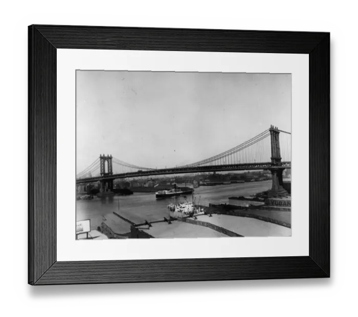 Framed Print : Manhattan Bridge Framed Print : Manhattan Bridge