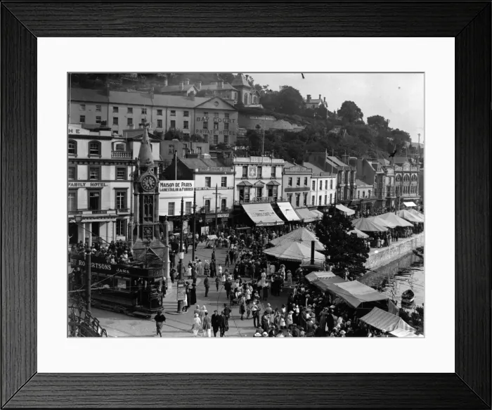 Framed Print : Torquay Square Framed Print : Torquay Square