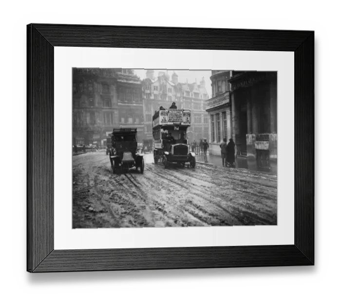 Framed Print : Snow In The City Framed Print : Snow In The City