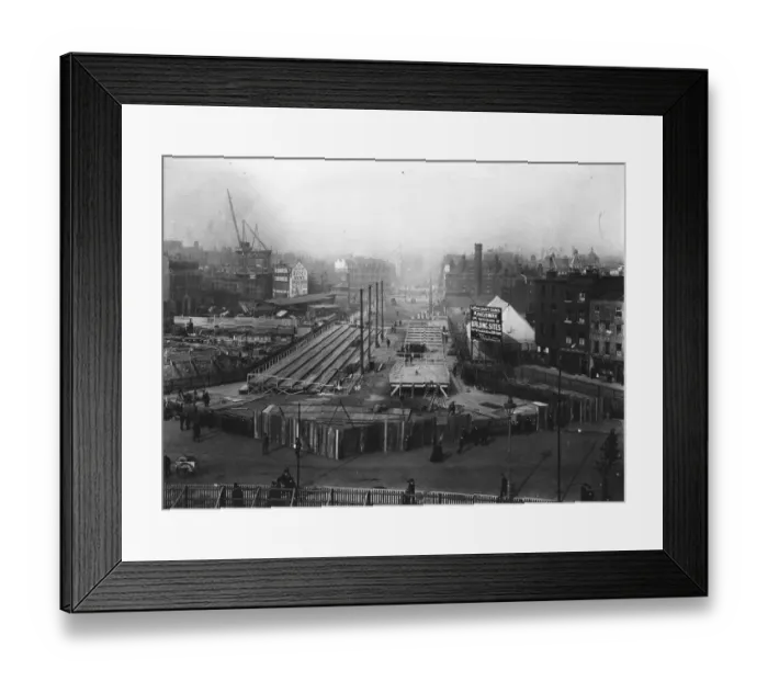 Framed Print : Kingsway Construction Framed Print : Kingsway Construction