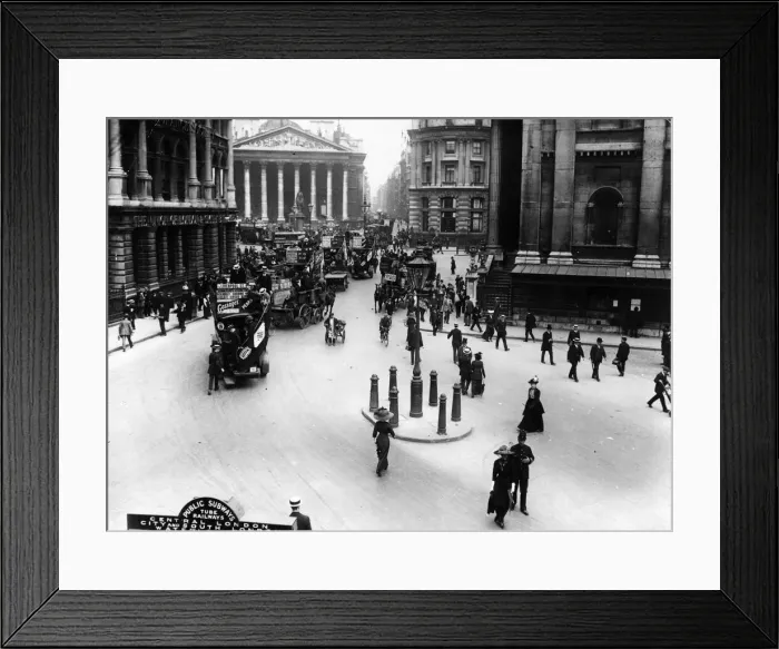 Framed Print : Traffic At Bank Framed Print : Traffic At Bank