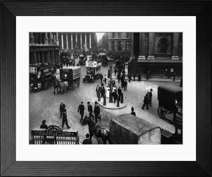 Framed Print : Traffic At Bank Framed Print : Traffic At Bank