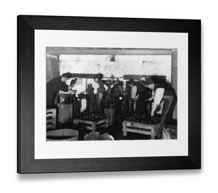 Framed Print : Bottling Department