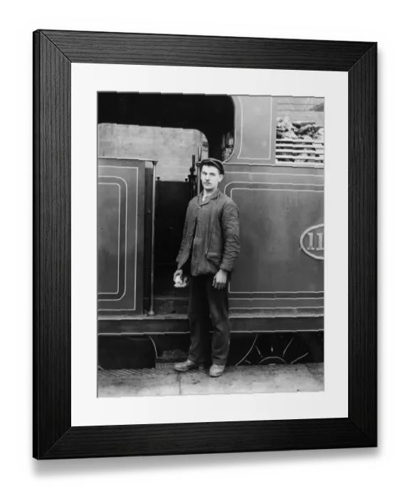 Framed Print : Engine Fireman