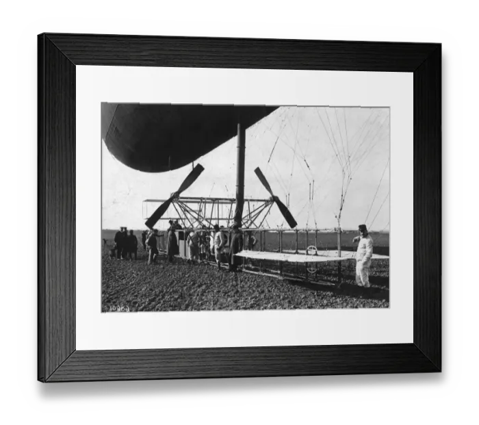 Framed Print : Inflating Airship Framed Print : Inflating Airship