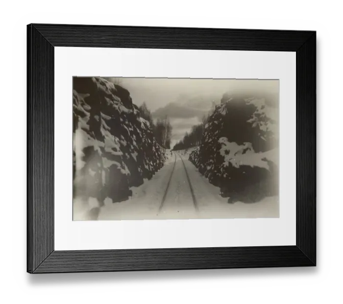 Framed Print : Snowy Track Framed Print : Snowy Track