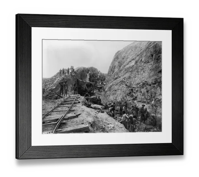 Framed Print : Railway Construction Framed Print : Railway Construction