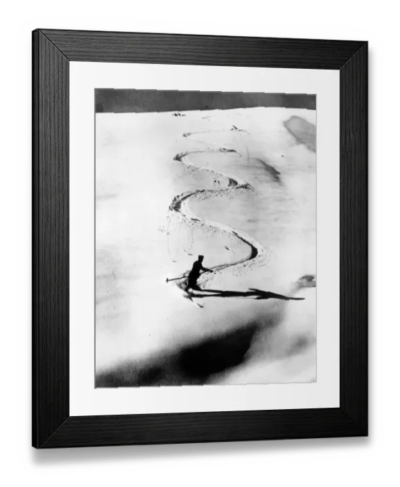 Framed Print : Arosa. 15th December 1925: Skiing at Arosa in Switzerland Framed Print : Arosa. 15th December 1925: Skiing at Arosa in Switzerland