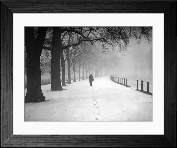 Framed Print : Snowy Footsteps Framed Print : Snowy Footsteps