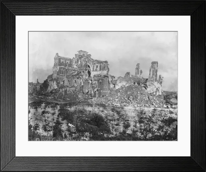 Framed Print : Somme Ruins