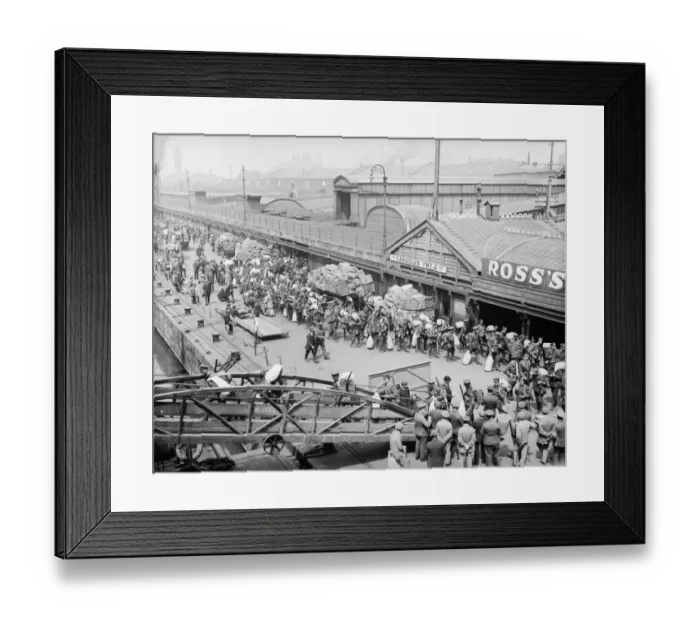 Framed Print : Departing Soldiers Framed Print : Departing Soldiers