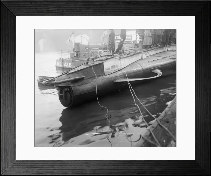 Framed Print : Captured U-Boat Framed Print : Captured U-Boat