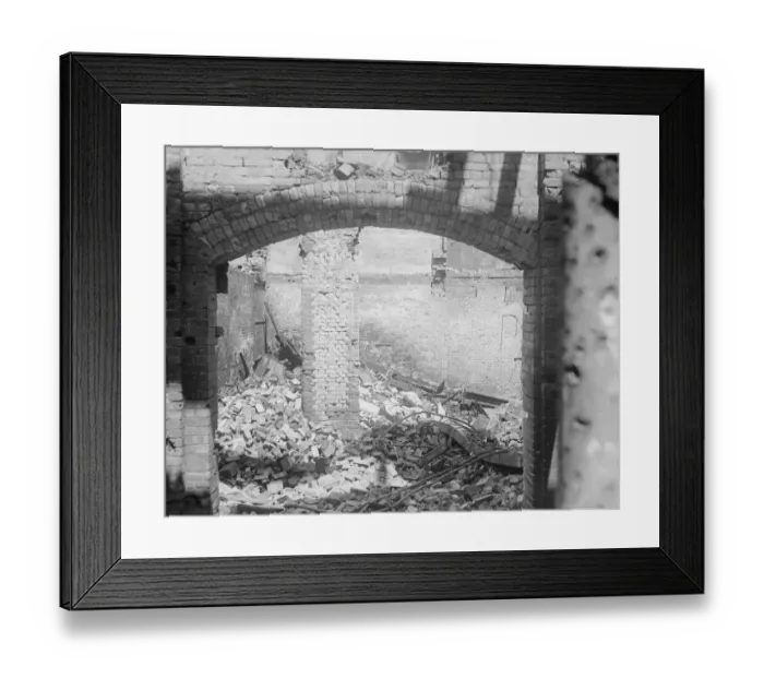 Framed Print : Bomb Damage Framed Print : Bomb Damage